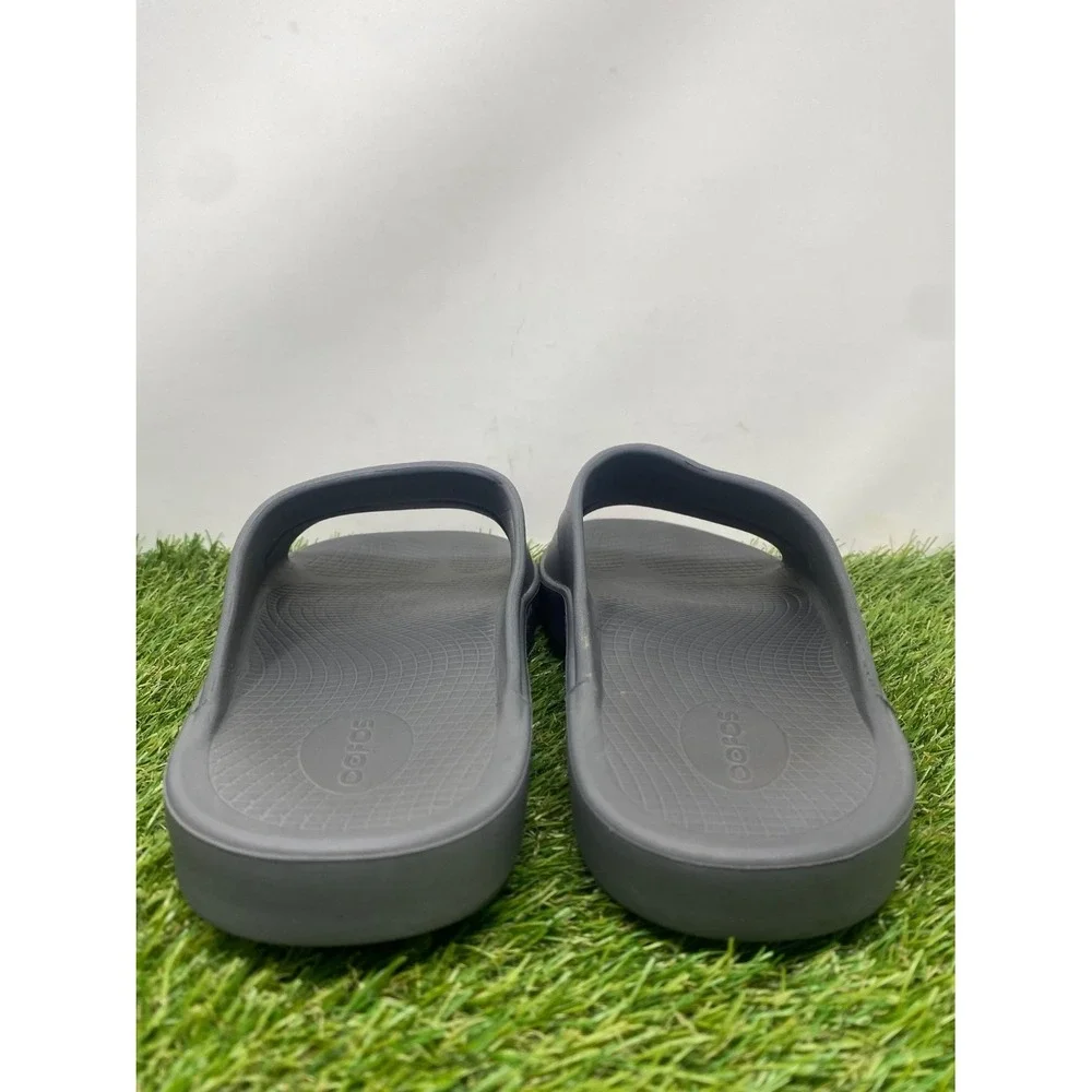 Oofos OOahh Recovery Slide Sandals Mens Gray Comfort Sport Slip On US 13
